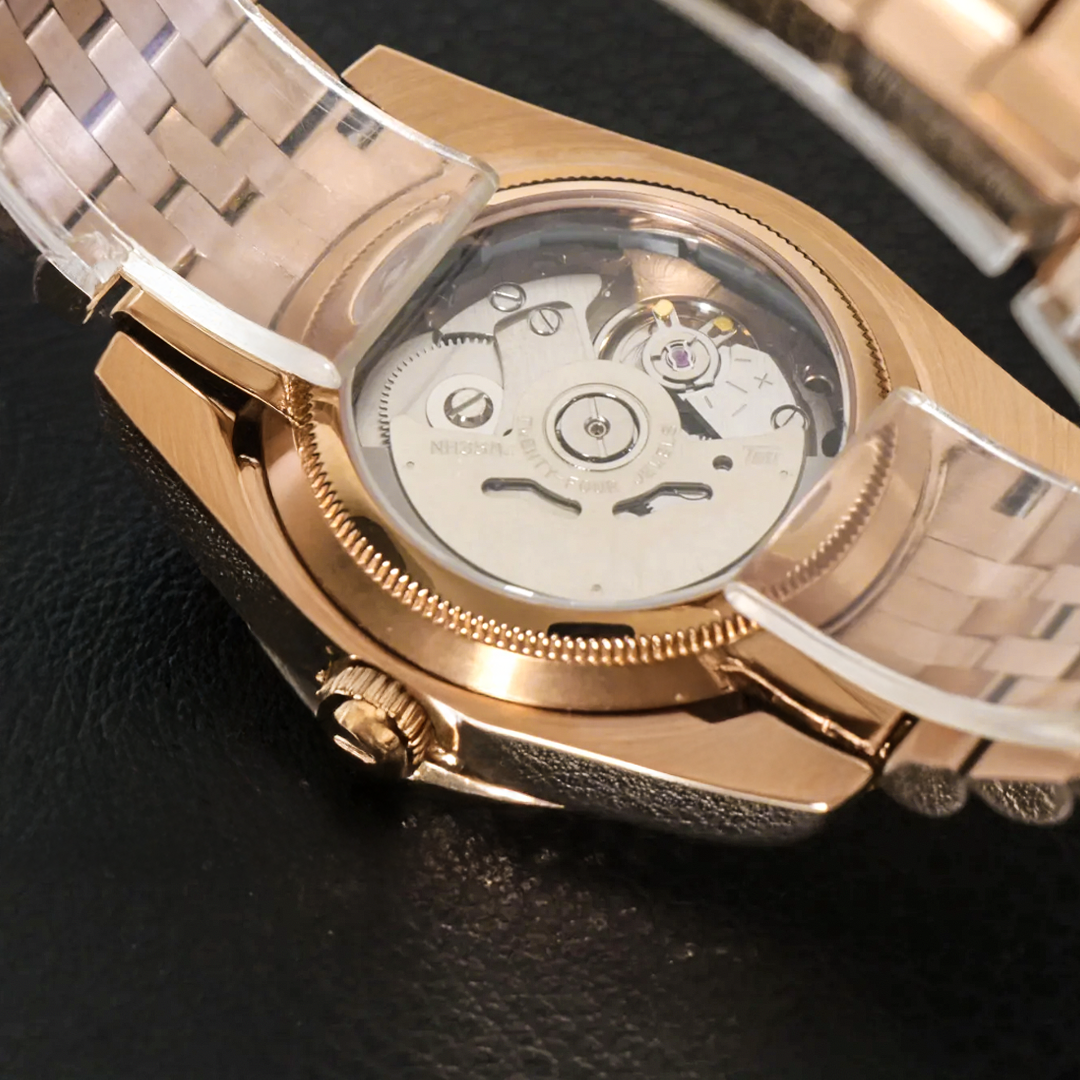 SeikoJust Gold Rose Chocolate Arabic Dial